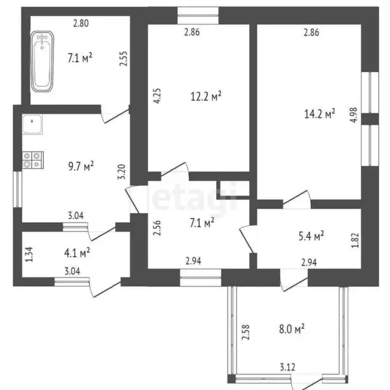 Дом в Крым, Красноперекопский район, с. Ишунь ул. Ленина, 27 (74 м) - Фото 2