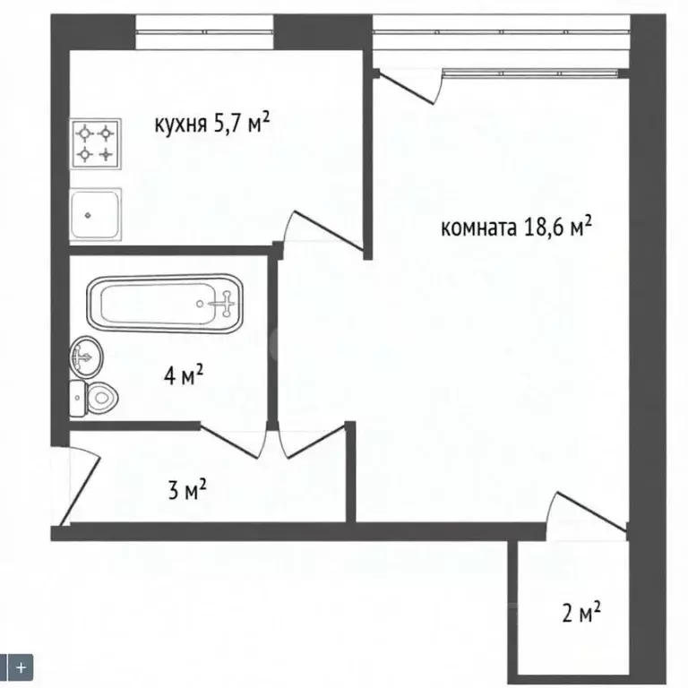 1-к кв. Ярославская область, Ярославль ул. Северная подстанция, 2 ... - Фото 2