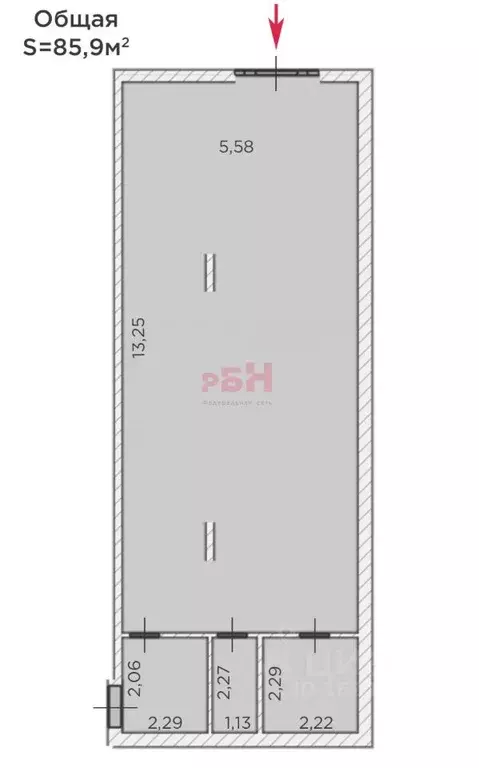 Торговая площадь в Тюменская область, Тюмень ул. Менжинского, 60 (86 ... - Фото 2