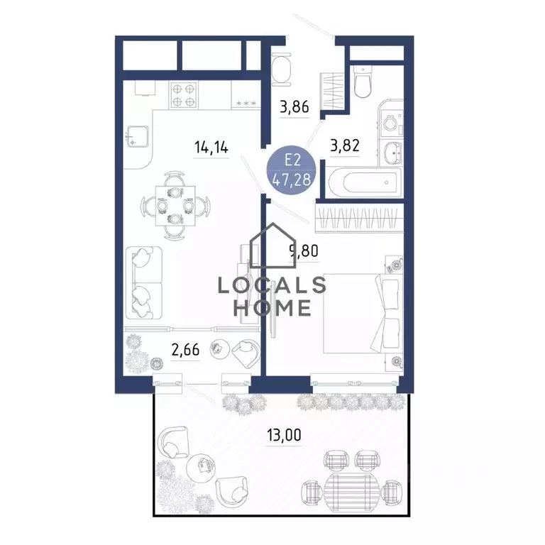 1-к кв. Рязанская область, Рязанский муниципальный округ, с. Дядьково ... - Фото 2