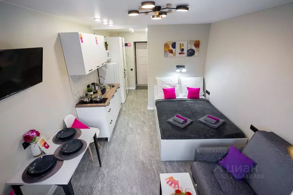 Студия Иркутская область, Иркутск Донская ул., 7 (20.0 м) - Фото 2