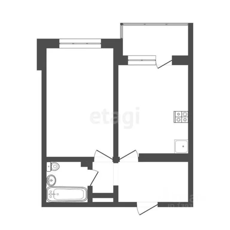 1-к кв. Тюменская область, Тюмень ул. Николая Зелинского, 19 (36.7 м) - Фото 0