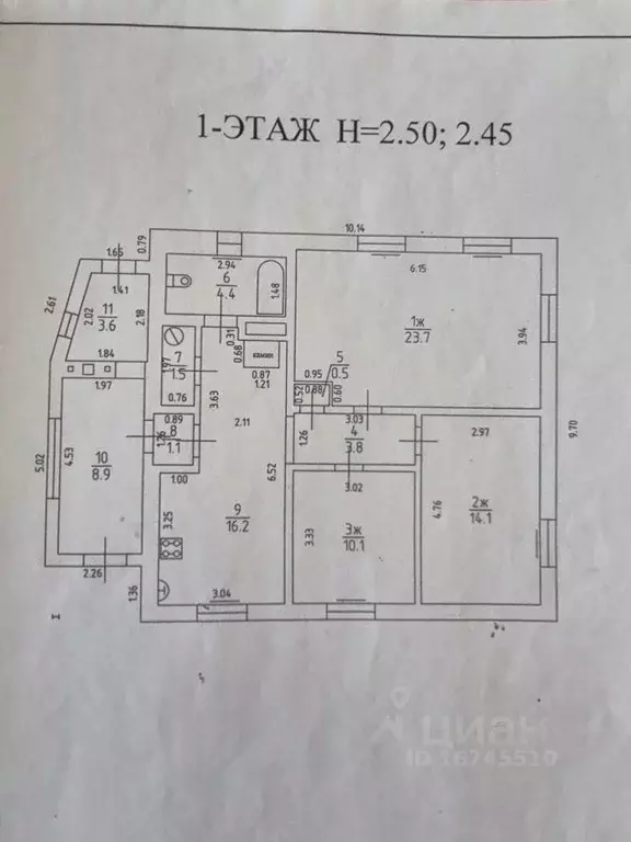 Дом в Калининградская область, Правдинск ул. Дзержинского, 11 (79 м) - Фото 2