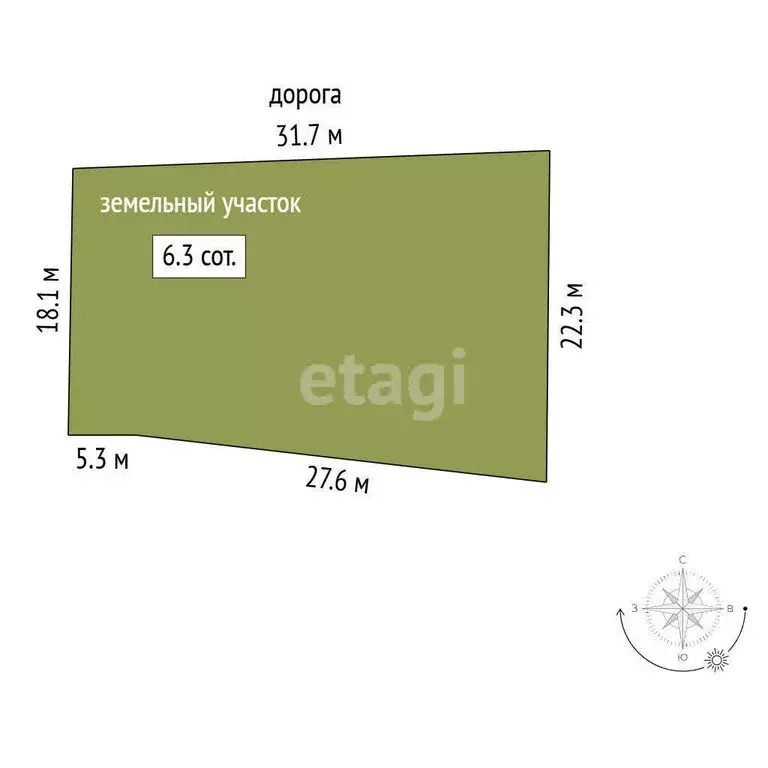 Участок в Республика Крым, Саки (6.3 м) - Фото 1