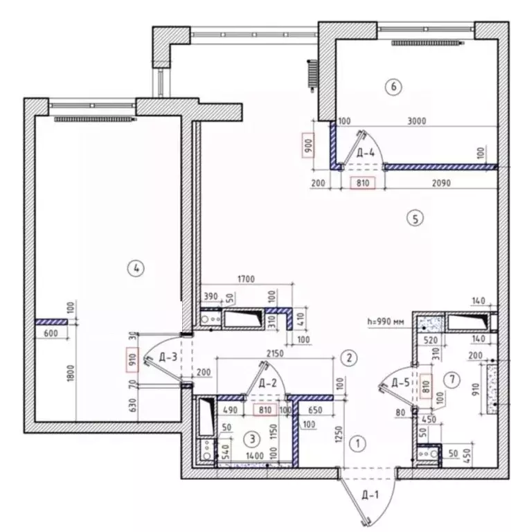 2-к кв. Санкт-Петербург Общественный пер., 5 (52.3 м) - Фото 2