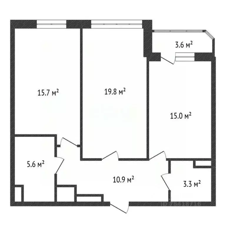 2-к кв. Калужская область, Обнинск ул. Долгининская, 4 (73.0 м) - Фото 2