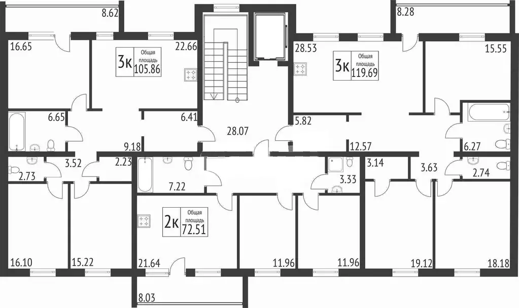 3-к кв. Тюменская область, Тюмень ул. Тимофея Кармацкого, 5к2 (99.6 м) - Фото 1