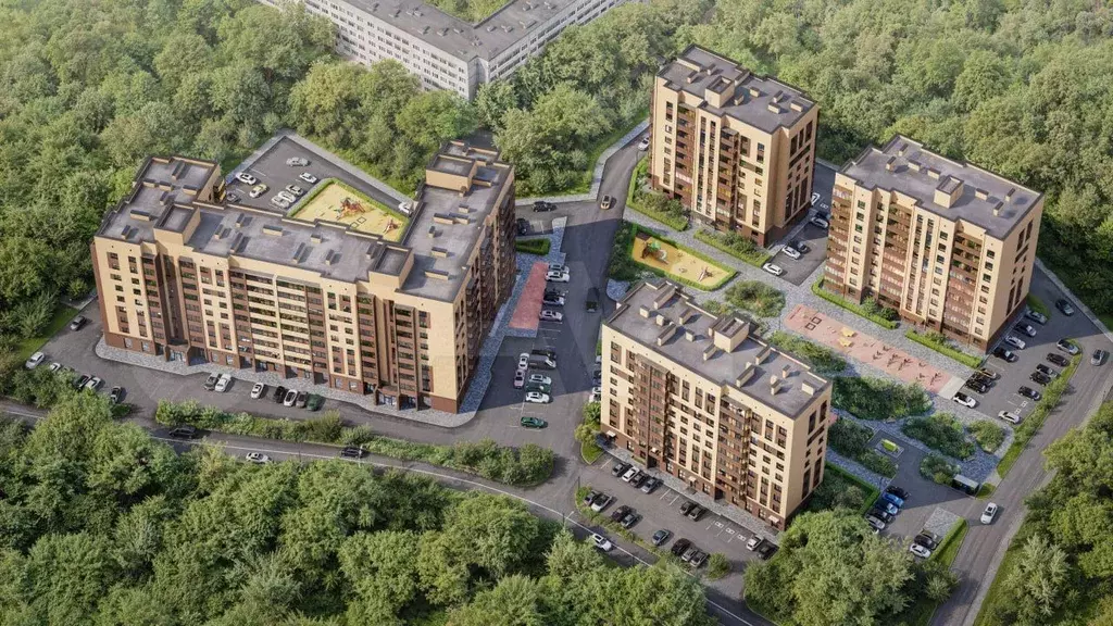 1-к. квартира, 41,2 м, 5/9 эт. - Фото 1