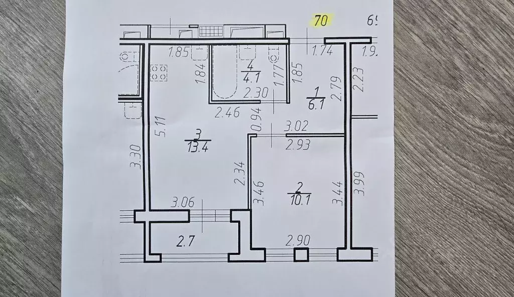 Квартира, 1 комната, 35 м - Фото 0