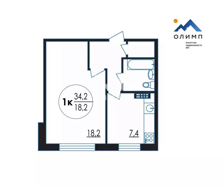1-к кв. Вологодская область, Сокольский муниципальный округ, д. ... - Фото 2