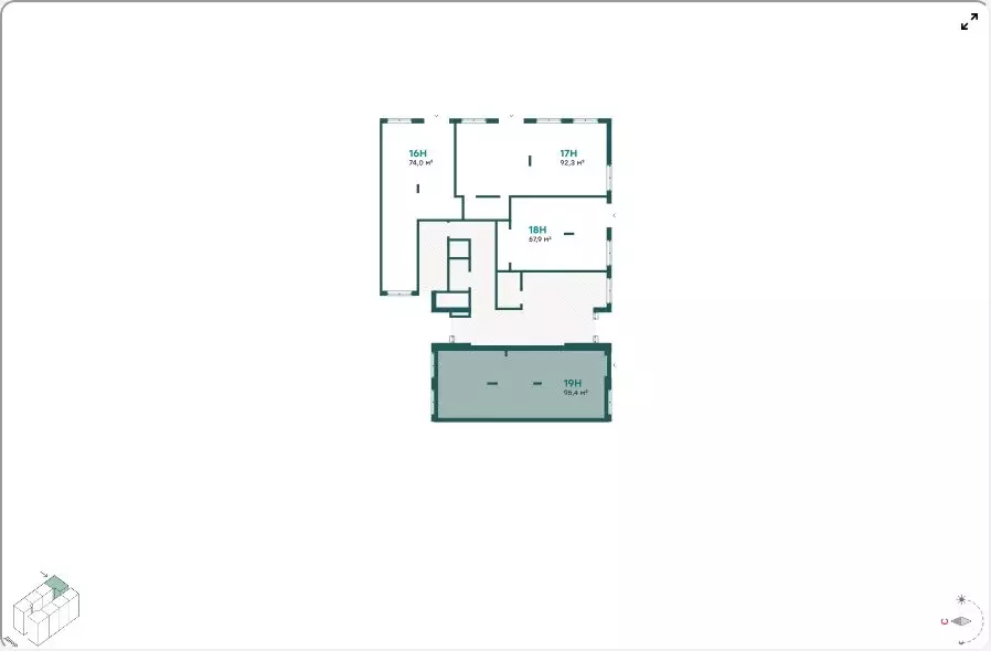 3-комнатная квартира: село Перхушково, микрорайон Равновесие (62.6 м) - Фото 2