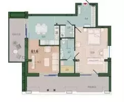 2-к. квартира, 80 м, 9/10 эт. - Фото 1