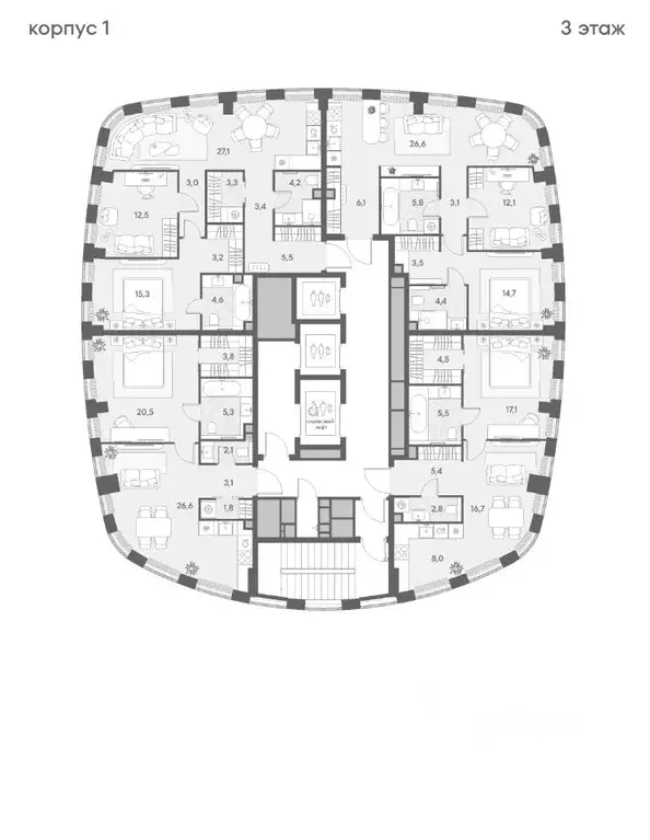 2-к кв. Москва Новослободская ул., 19 (82.1 м) - Фото 2