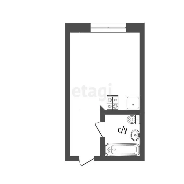 1к в -комнатной квартире (10 м) - Фото 1