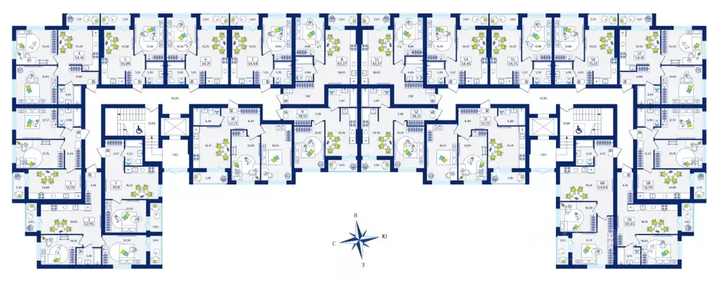 1-к кв. Калининградская область, Зеленоградск  (42.27 м) - Фото 2