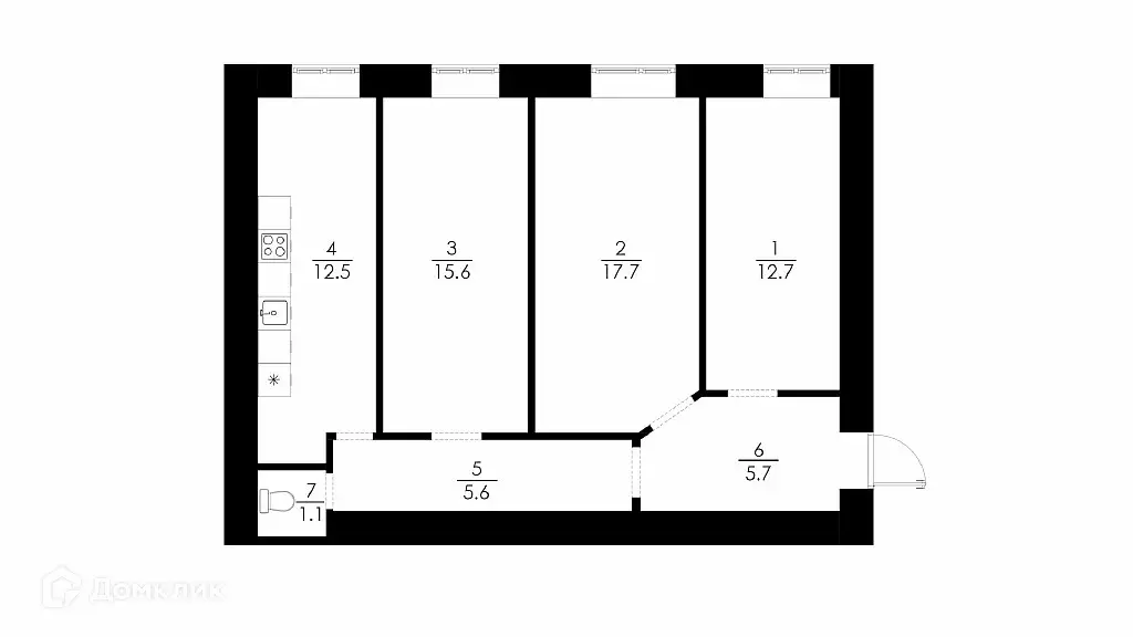 Продаётся 3-к квартира, 70.9 м - Фото 1