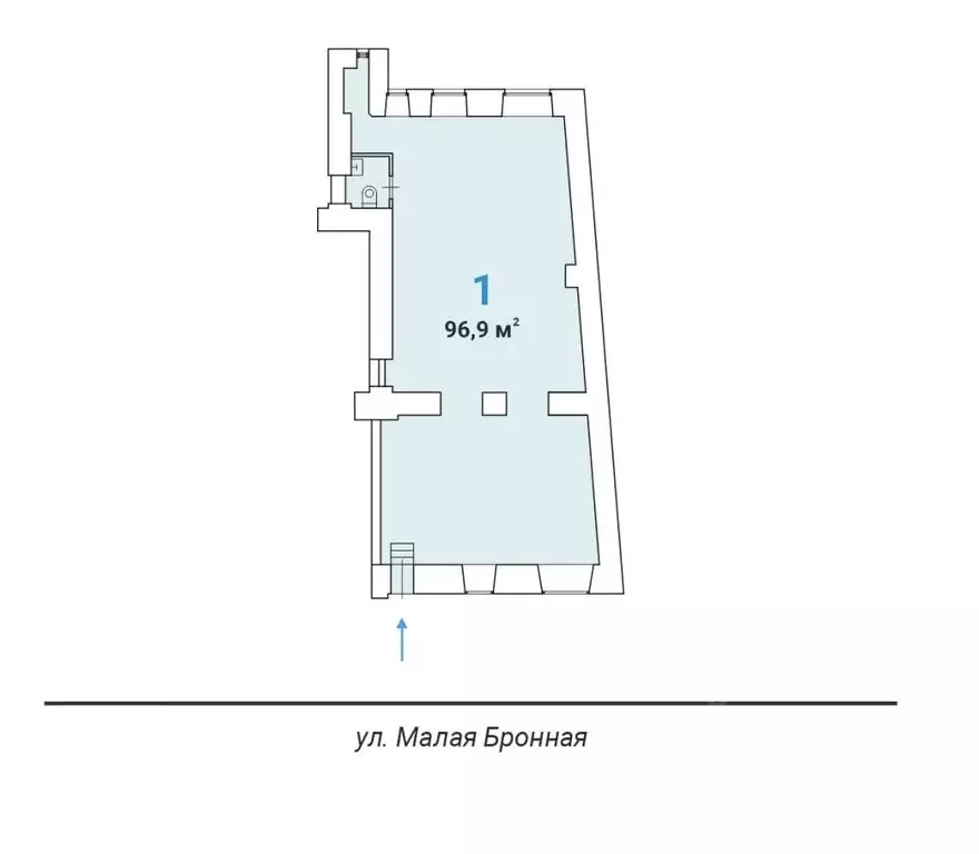 Помещение свободного назначения в Москва Малая Бронная ул., 4 (97 м) - Фото 2