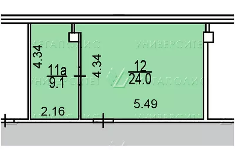 Офис (33 м) - Фото 1