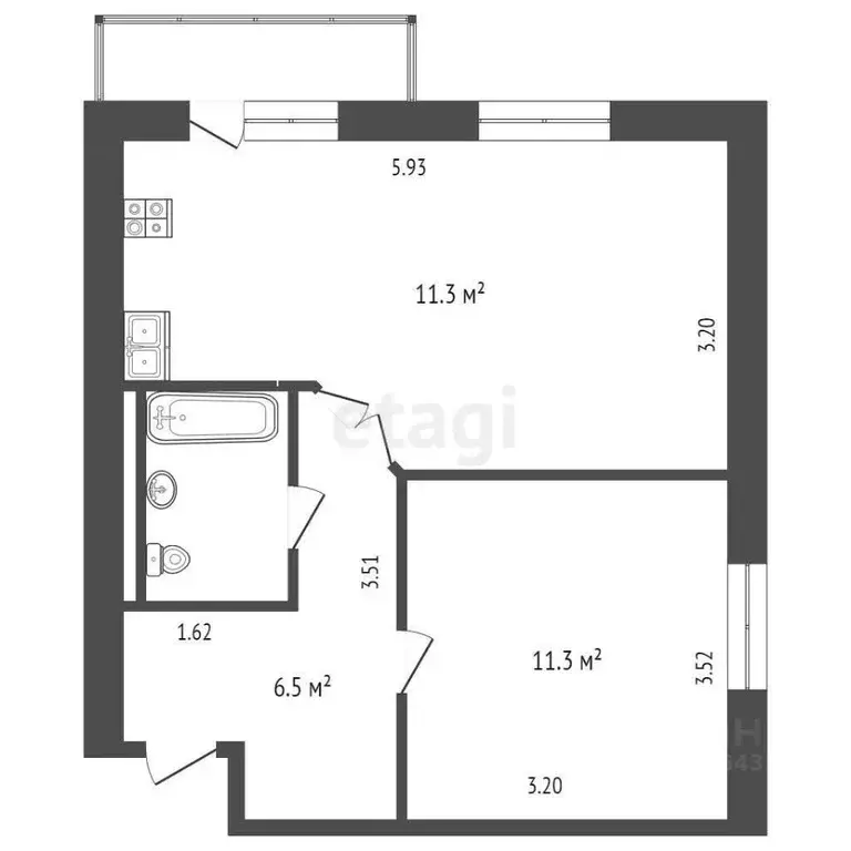 1-к кв. Москва ул. Хлобыстова, 6 (38.6 м) - Фото 1