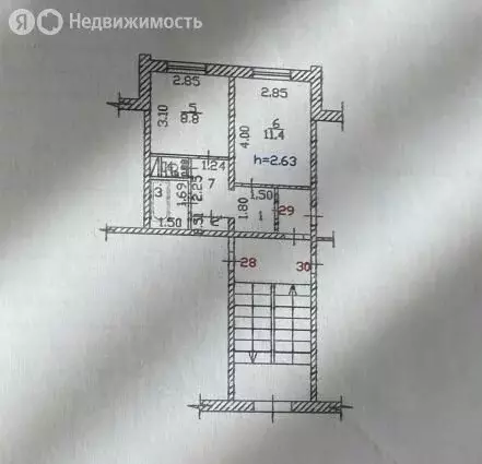 1-комнатная квартира: Абакан, Советская улица, 121 (30 м) - Фото 2