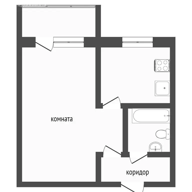 1-комнатная квартира: Калининград, Инженерная улица, 4 (31.4 м) - Фото 0