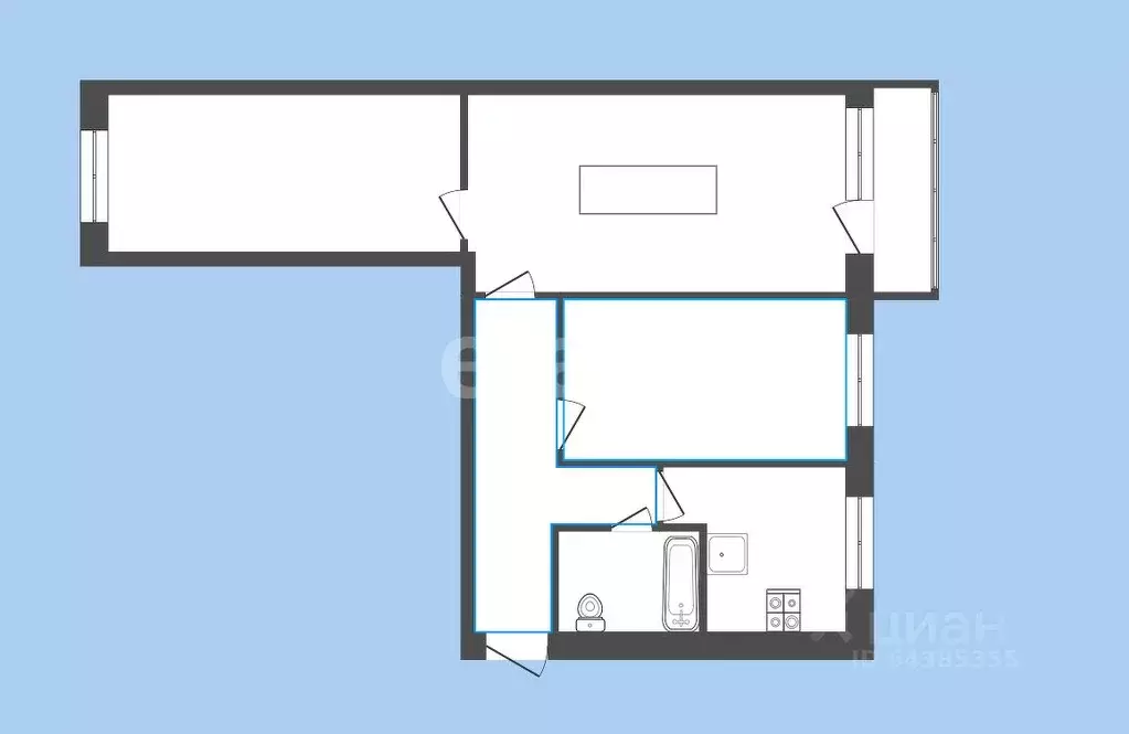 3-к кв. Алтайский край, Бийск ул. Александра Радищева, 4 (58.3 м) - Фото 1