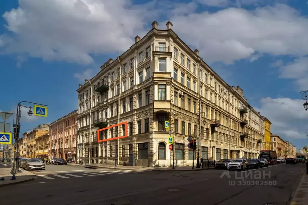 3-к кв. Санкт-Петербург ул. Пестеля, 8/36 (61.2 м) - Фото 1