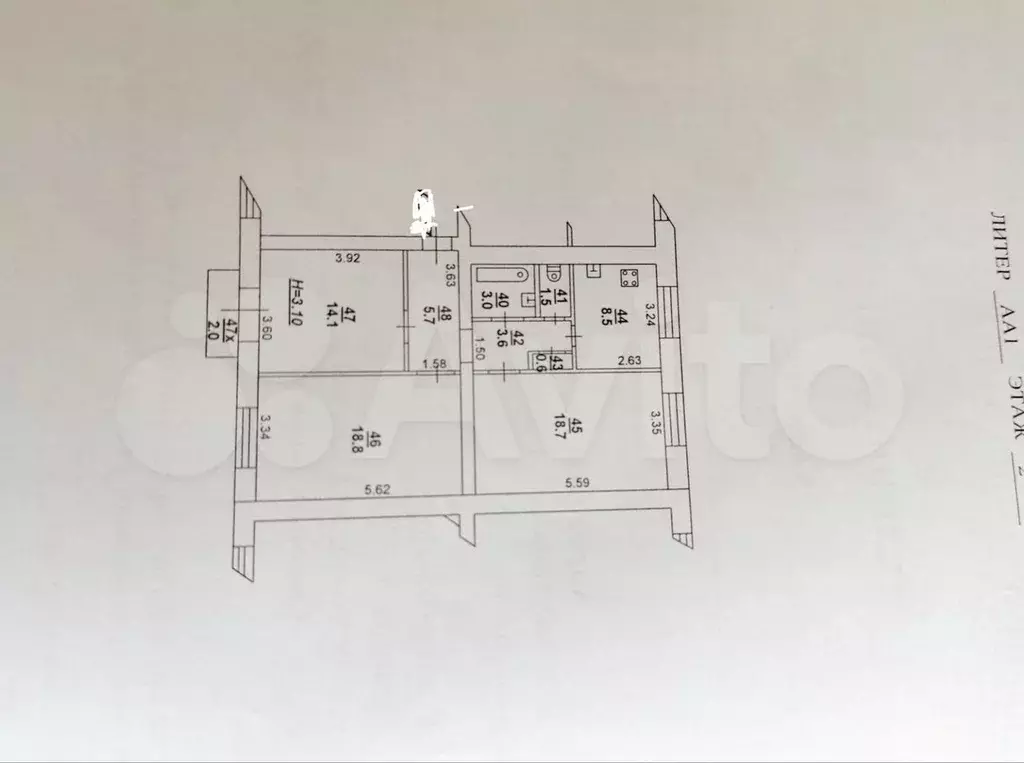 3-к. квартира, 75 м, 2/5 эт. - Фото 0