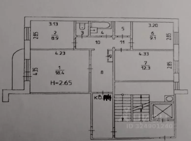 3-к кв. Пермский край, Пермь ул. 25 Октября, 70 (65.1 м) - Фото 2