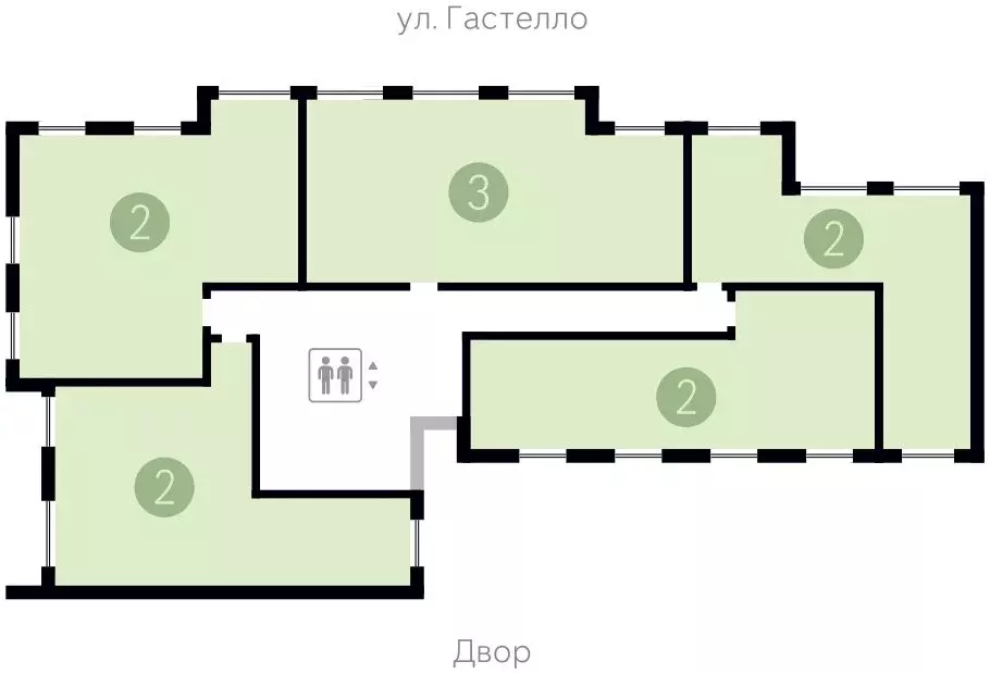 2-комнатная квартира: Тюмень, улица Молодогвардейцев, 5к1 (68.13 м) - Фото 1