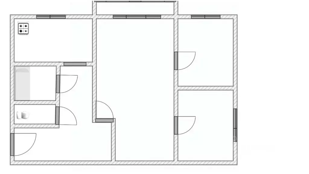 3-к кв. Ленинградская область, Выборгский район, Рощино пгт пер. ... - Фото 2