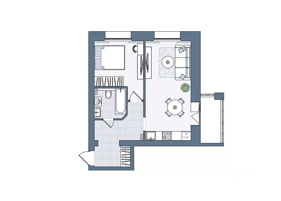 2-к кв. Кировская область, Киров городской округ, пос. Чистые Пруды ... - Фото 1