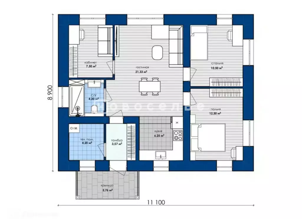 Дом в Рязань, СТ Овощевод (80 м) - Фото 2