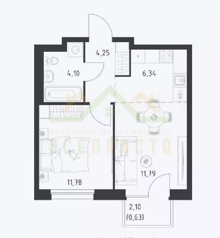 Продается 2-комнатная квартира - Фото 1