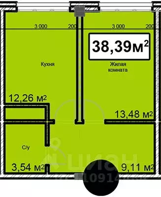 1-к кв. Ставропольский край, Ессентуки ул. Благодатная, 24 (38.39 м) - Фото 0