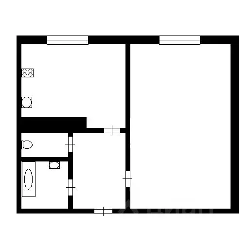 1-к кв. Владимирская область, Ковров Долинная ул., 1 (30.0 м) - Фото 1