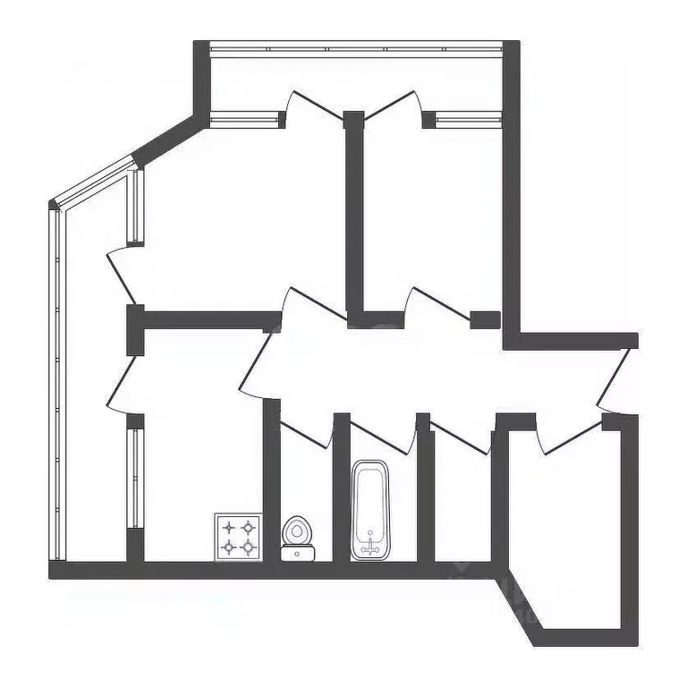 3-к кв. Владимирская область, Ковров ул. Пугачева, 35 (68.1 м) - Фото 1