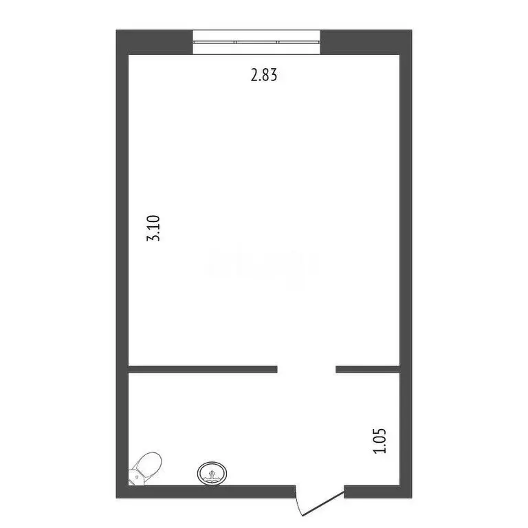 1к в -комнатной квартире (9 м) - Фото 1