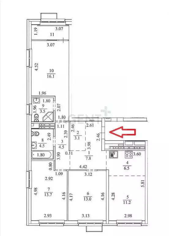 3-комнатная квартира: Екатеринбург, Машинная улица, 4 (86.2 м) - Фото 0