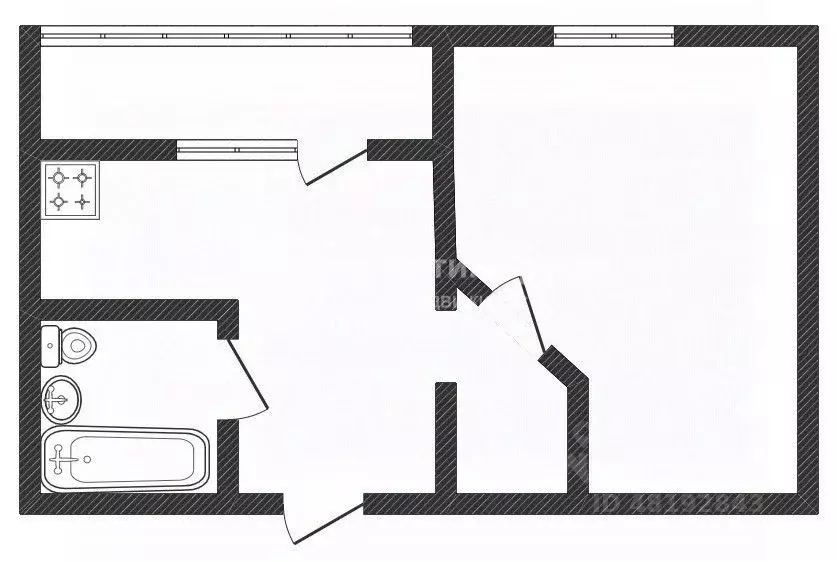 1-к кв. Нижегородская область, Нижний Новгород ул. 40 лет Победы, 18 ... - Фото 1