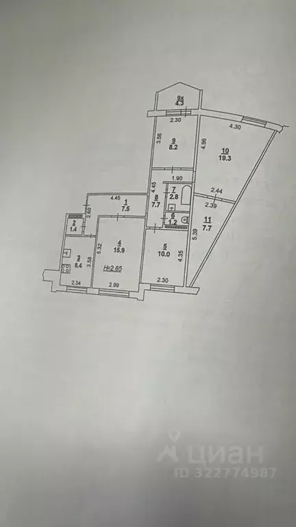 4-к кв. Ростовская область, Ростов-на-Дону Северный мкр, ул. Пацаева, ... - Фото 1