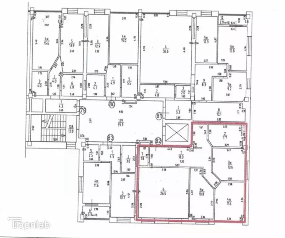 3-к кв. Калининградская область, Калининград ул. Юрия Гагарина (83.0 ... - Фото 1