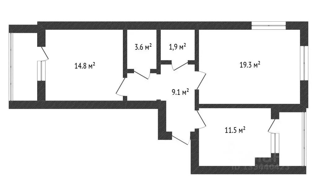 2-к кв. Ульяновская область, Ульяновск просп. Маршала Устинова, 40 ... - Фото 2