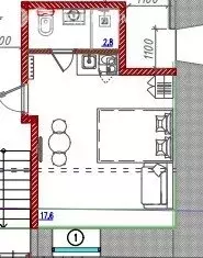 Квартира-студия: Санкт-Петербург, проспект Бакунина, 19-25 (20.4 м) - Фото 2