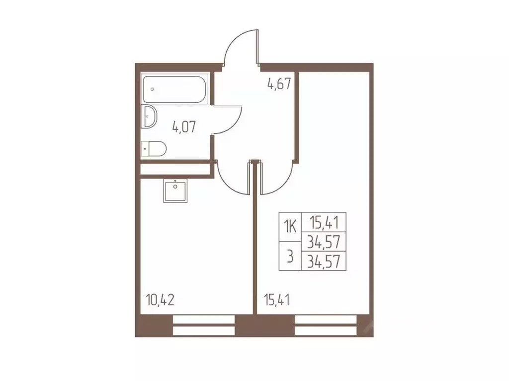 1-к кв. Московская область, Ивантеевка Пушкинский городской округ, ... - Фото 1