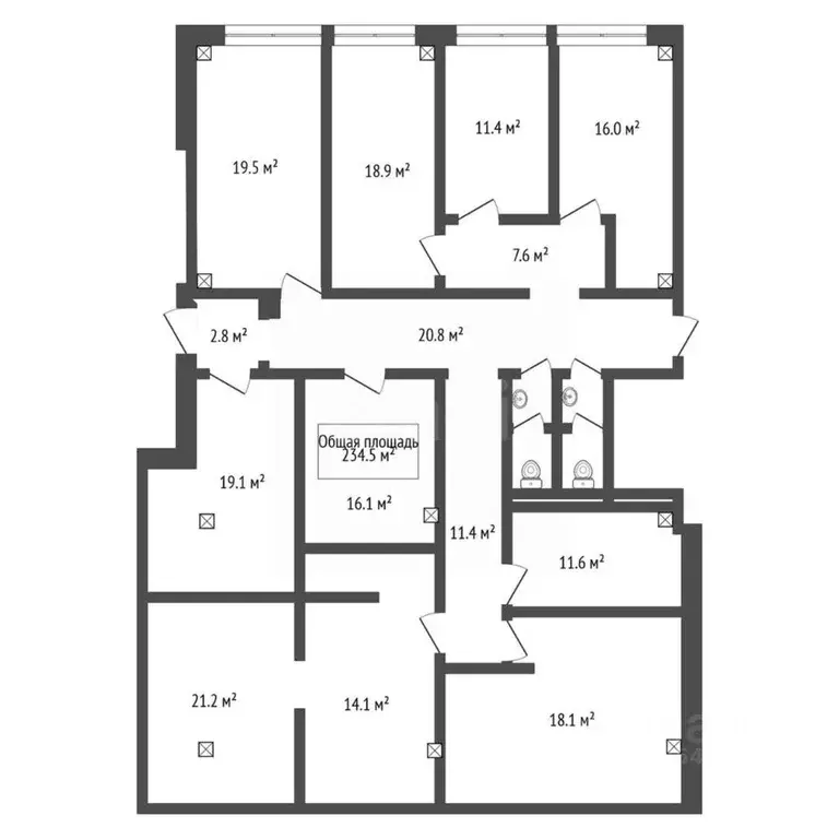 Офис в Новосибирская область, Новосибирск ул. Галущака, 5 (235 м) - Фото 2