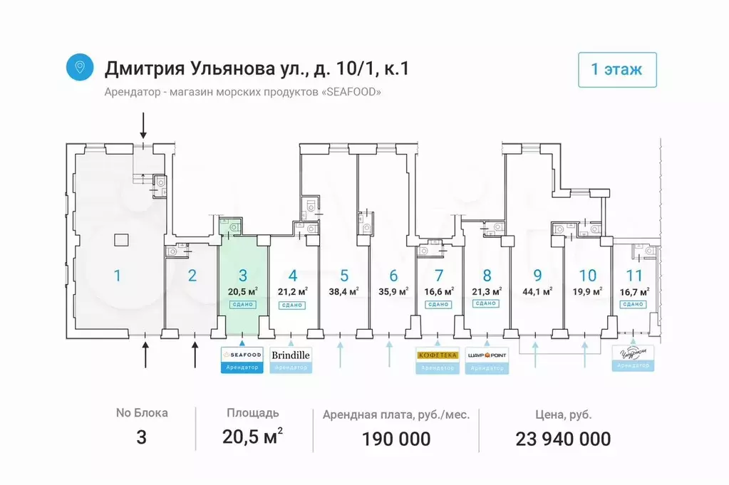 Торговая площадь, Дмитрия Ульянова ул., 10/1к1 - Фото 0