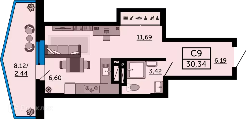 Продаётся квартира-студия, 30.2 м - Фото 0