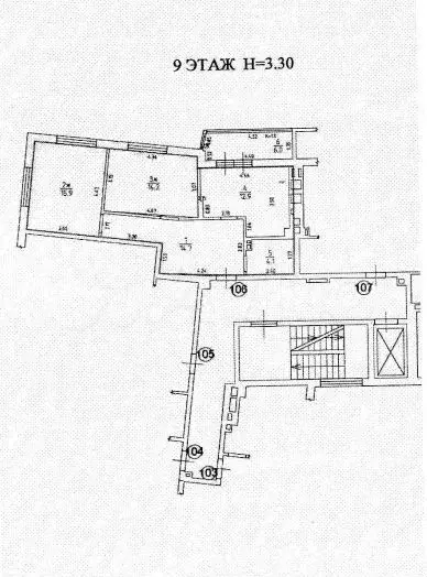 2-к. квартира, 64,5 м, 9/9 эт. - Фото 0