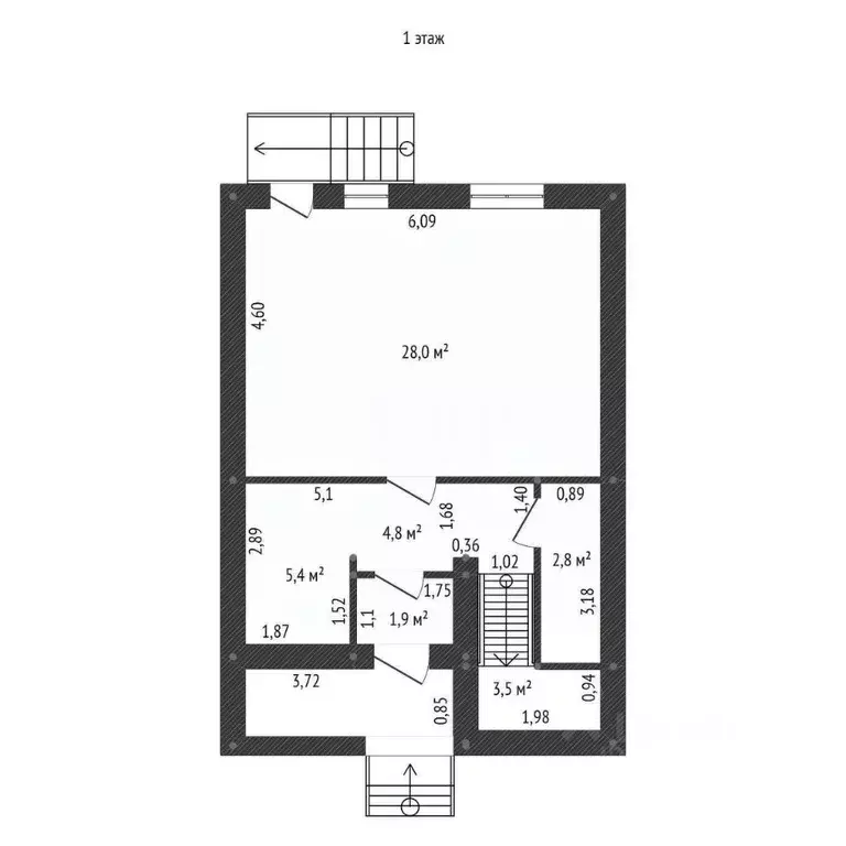 Таунхаус в Башкортостан, Уфимский район, с. Булгаково ул. Цюрупы, 68/3 ... - Фото 2